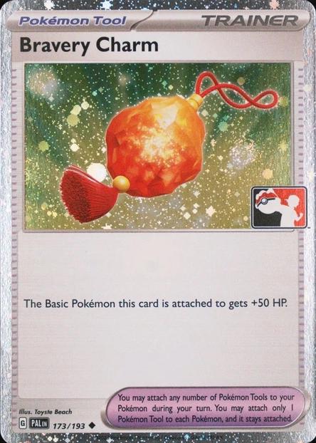 Paldea Evolved Bravery Charm [Prize-Pack-Holo] Pokémon card